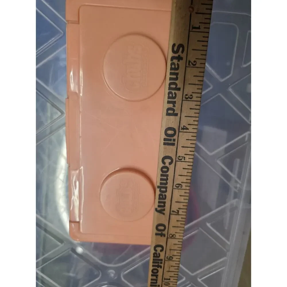 Vintage Chubs Stackables Baby Wipes Storage Container Peach Empty Lego Nursery